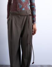 Topshop cord style belt in chocolate