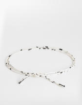 Topshop cord style belt in dalmatian print