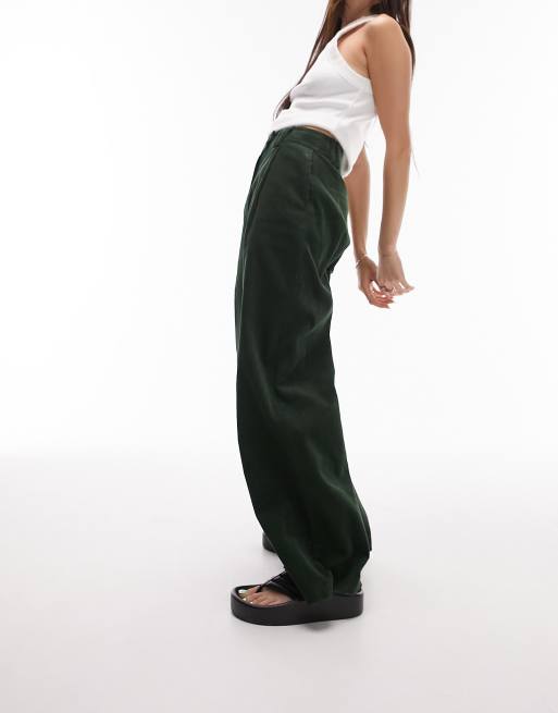 Topshop green shop pants