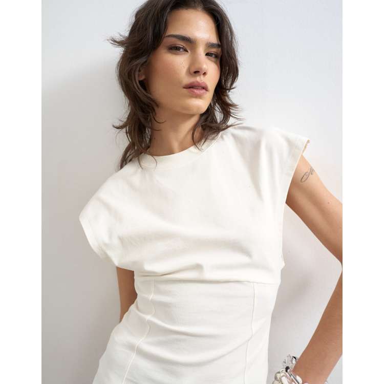 topshop corset dress Topshop seamed corset body mapping mesh midi dress