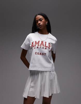 Topshop Cotton Flippy Mini Skirt With Godets