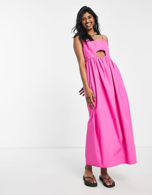 Pink cheap cotton dress