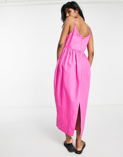 Topshop pink hotsell midi dress