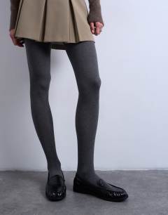 Cotton tights in grey