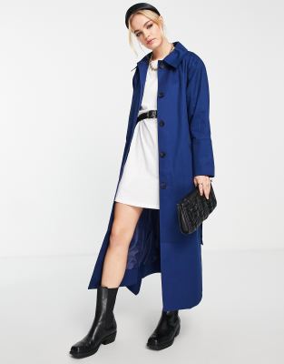 Topshop on sale navy coat