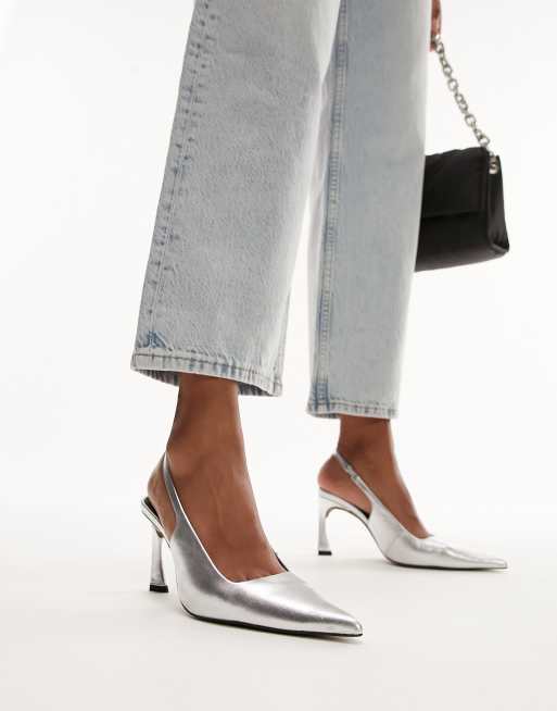 Topshop store slingback pumps