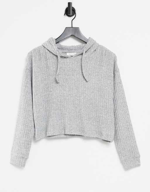 Topshop on sale cropped hoodie