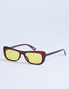 Crete cat eye sunglasses in brown