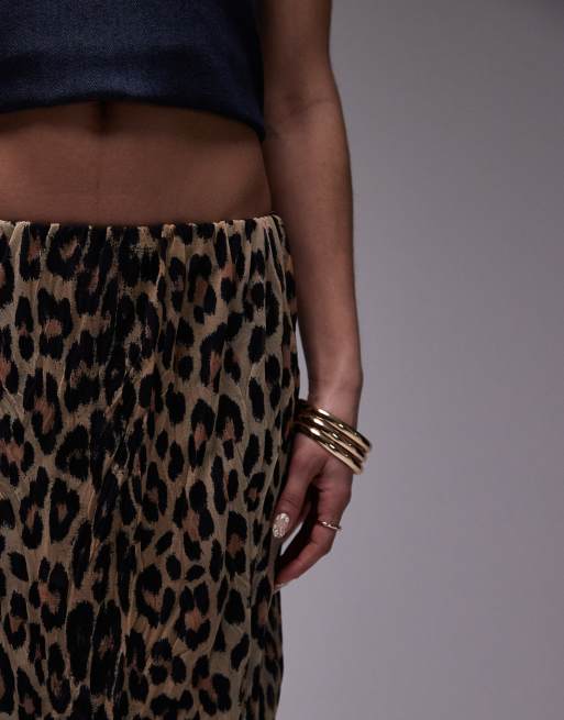 Leopard print skirt topshop best sale