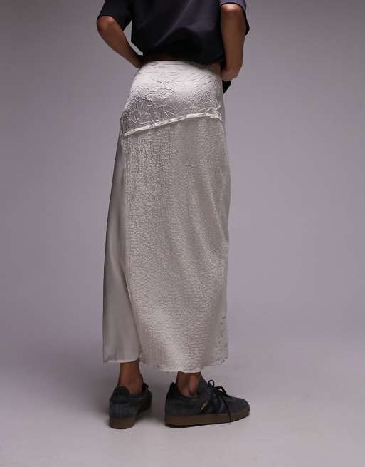 VIP【関税送料無料】希少 P.a.r.o.s.h. lace midi skirt Topshop sheer maxi skirt with lace inserts in black | ASOS