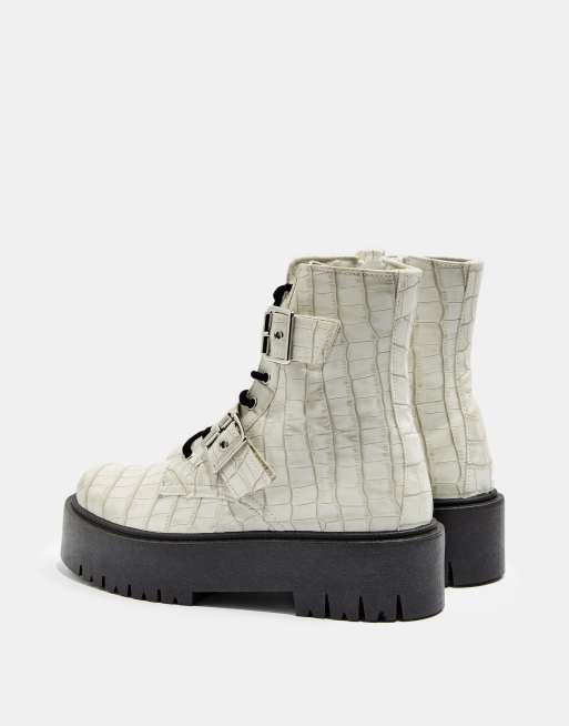 Topshop cheap croc boots