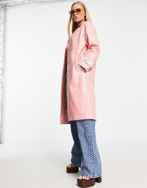 Topshop 2024 raincoat pink