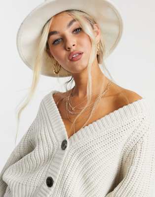 ivory cropped cardigan