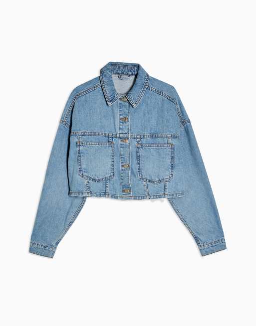 Topshop blue best sale denim jacket