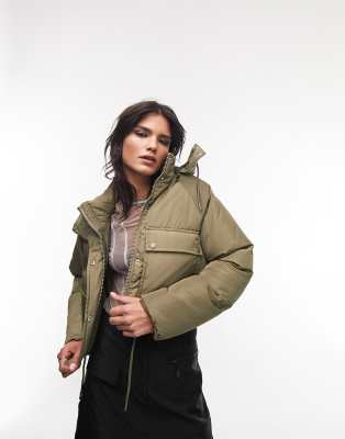 Topshop hot sale green jacket