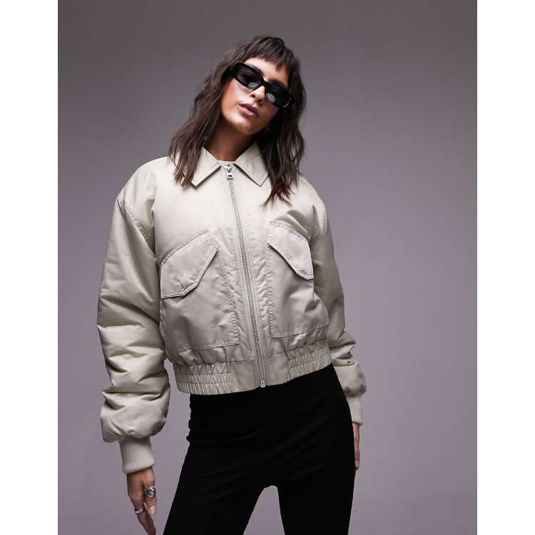 TAUPE/トープ/Diamond Pattern Bomber Jacket Buy Taupe Smart Bomber Jacket from Next USA