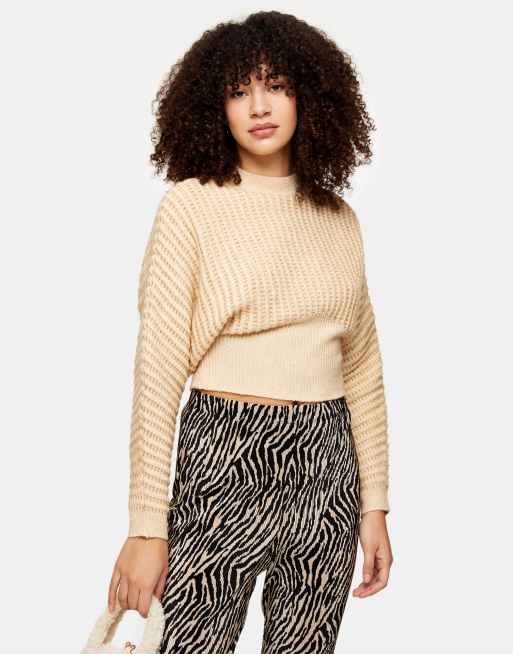 Topshop beige outlet jumper