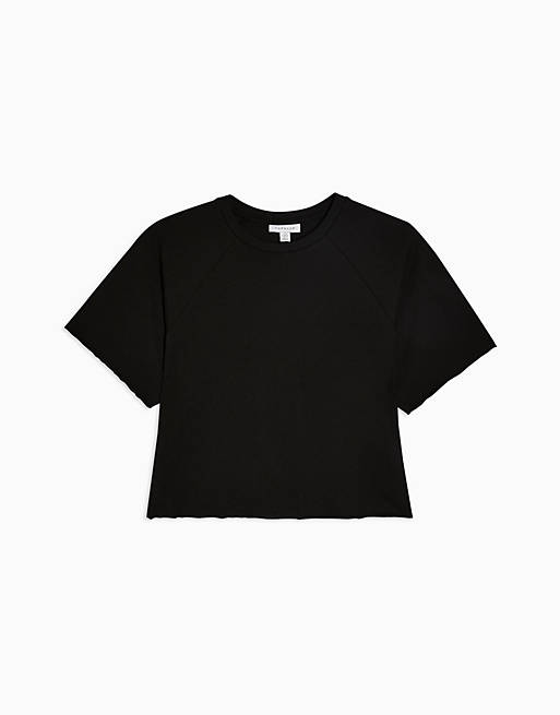 Mode Shirts Cropped shirts Topshop Cropped shirt room-zwart volledige print casual uitstraling 