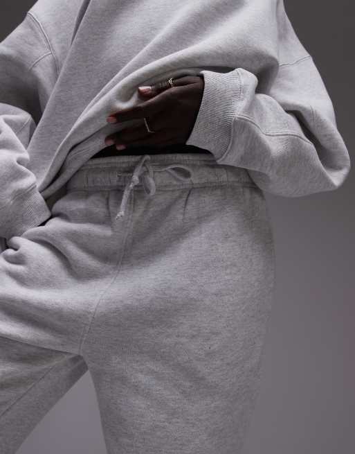 Topshop cuffed trackies in grey marl (part of a set), 2 of 5