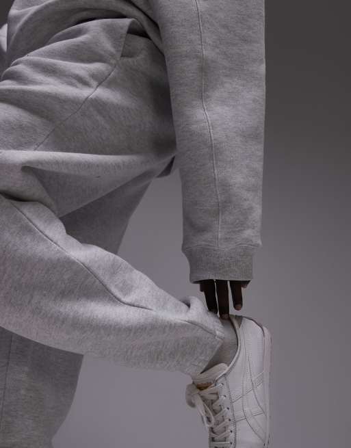 Topshop cuffed trackies in grey marl (part of a set), 4 of 5