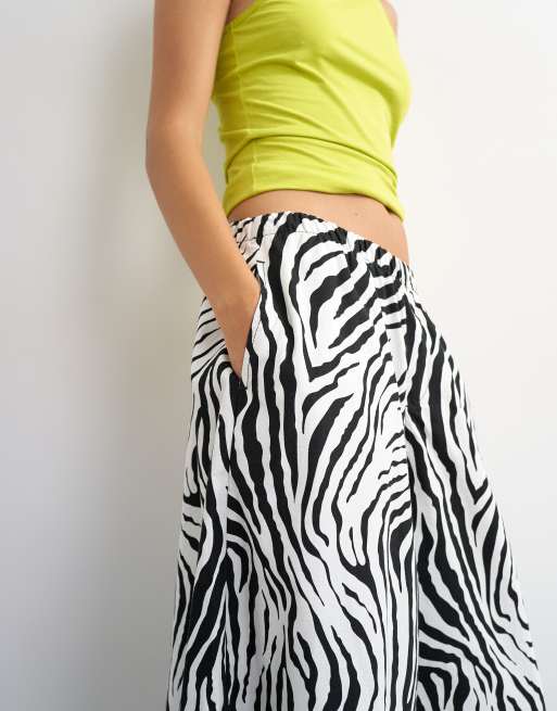 Topshop - Culotte con stampa zebrata, 5 di 5