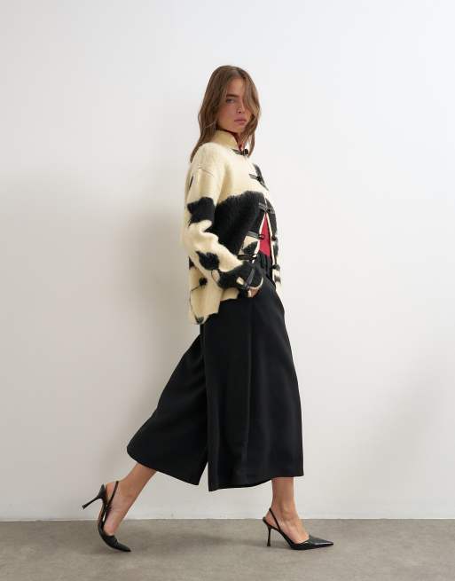 Topshop - culotte de traje negra, 4 de 5