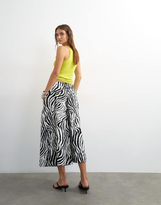 Topshop culottes med zebraprint, 2 af 5