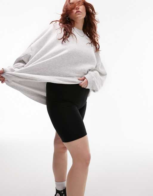Topshop Curve - Basic leggingshort in zwart