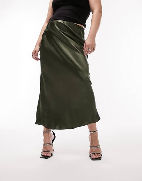 Loewe Ribbed Stretch-cotton And Metallic Textured-leather Maxi Dress in Grey Womens Clothing Skirts Mid-length skirts 
