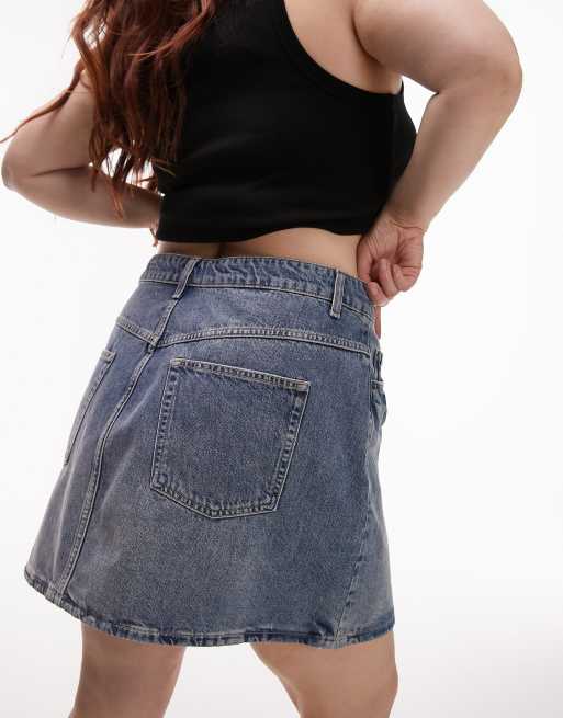 Blue denim skirt outlet topshop