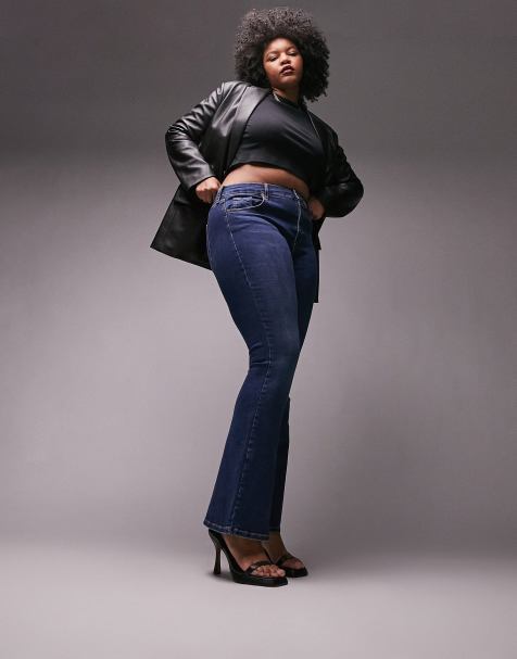 Plus Size Jeans | Size Flare Wide Jeans| ASOS Curve