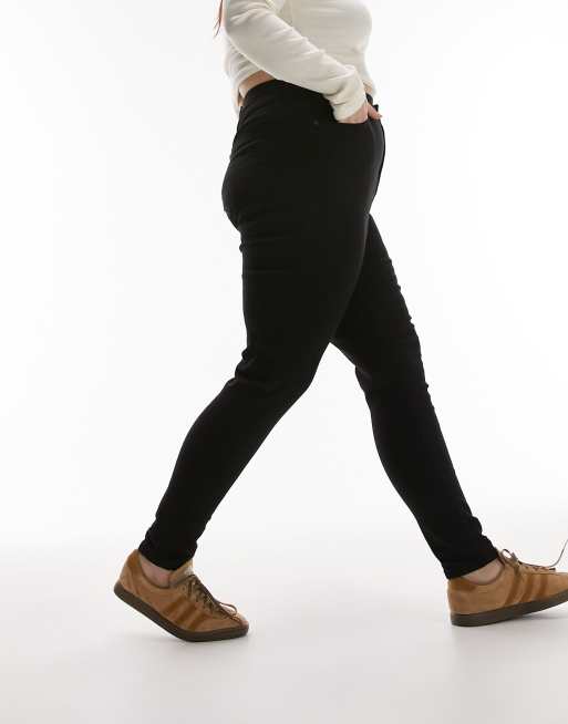 Topshop Curve - Jamie - Jeans in zwart, 5 van 5