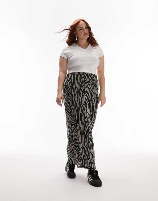 Grey 2024 zebra skirt