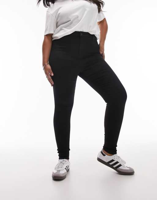 Topshop Curve - Joni - Sorte jeans 