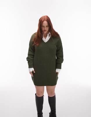 Dresses by Topshop Welcome to the next phase of Topshop V-neck Spread collar Drop shoulders Regular fit