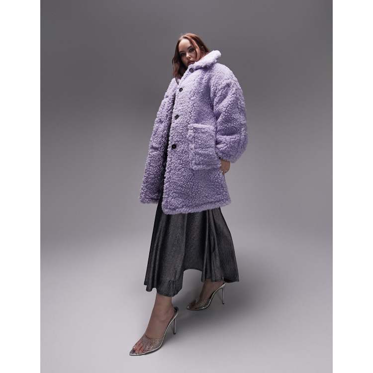 Topshop purple coat hotsell