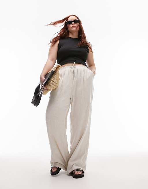 Sand wide hotsell leg trousers