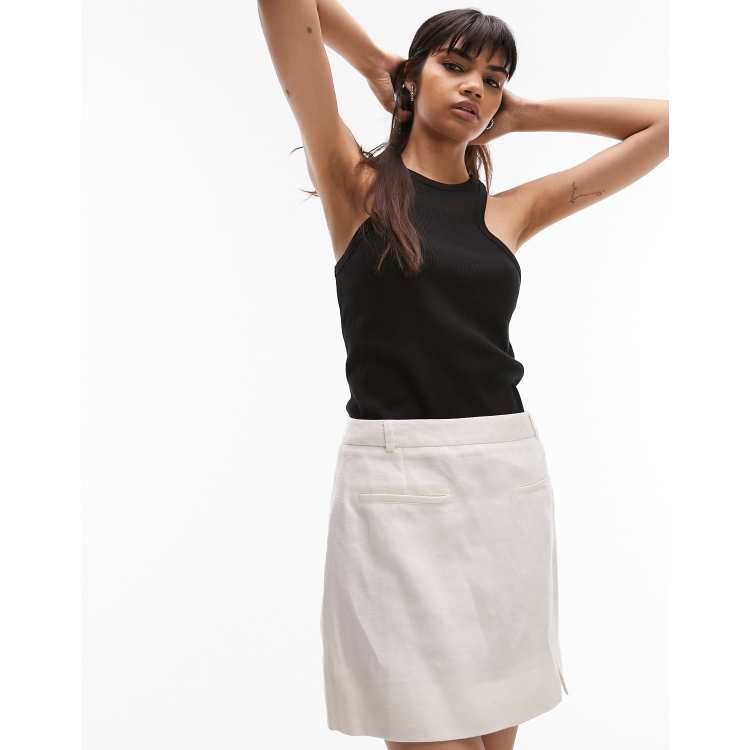 トップス a a Topshop cut away racer tank top in black | ASOS