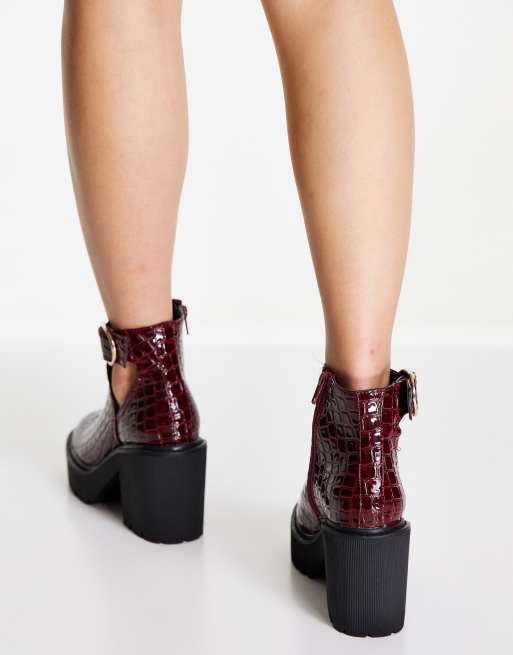 Topshop cut 2024 out boots