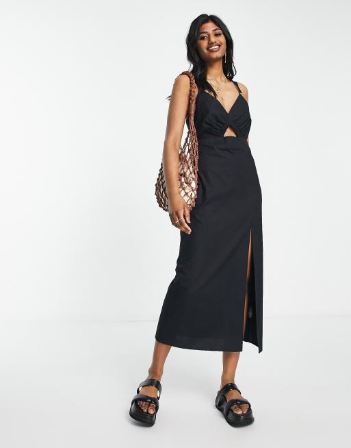 Topshop black cut deals out dress