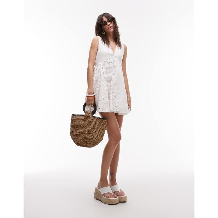 sachin and babi light blue dress TOPSHOP Pink Floral Tunic Smock Mini Dress Dress Embroidered Size 14