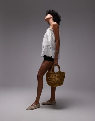 Topshop Cutwork Bandeau