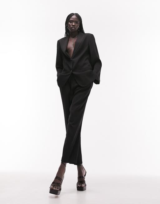 Topshop – Czarna marynarka o luźnym kroju, 4 z 4