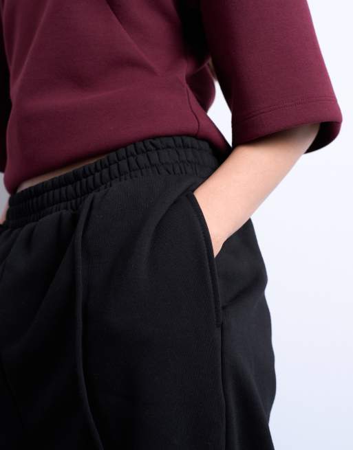 Topshop – Czarne joggersy z zaszewkami i ściągaczami, 5 z 5