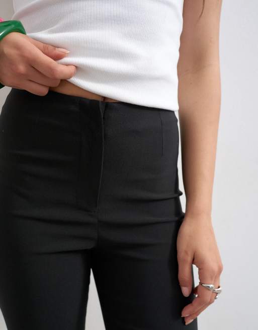 Topshop – Czarne spodnie capri z bengaliny, 5 z 5