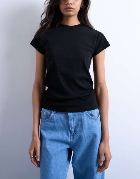 Topshop everyday tee in black