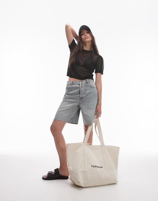 Topshop – Czarny T-shirt z prześwitującej dzianiny, 2 z 4