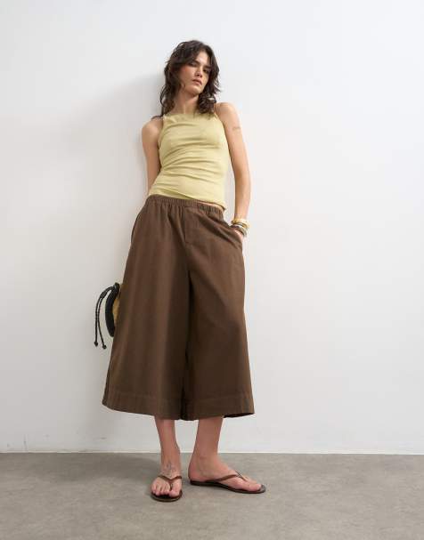 Topshop – Czekoladowe trapezowe kuloty - view 1