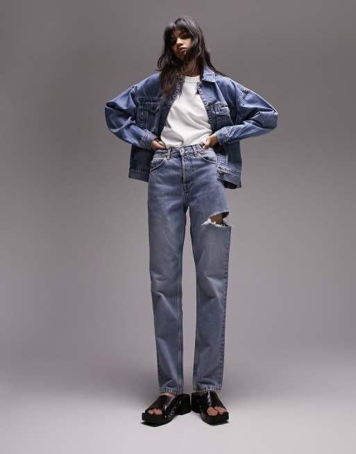 Jeans con strappo on sale