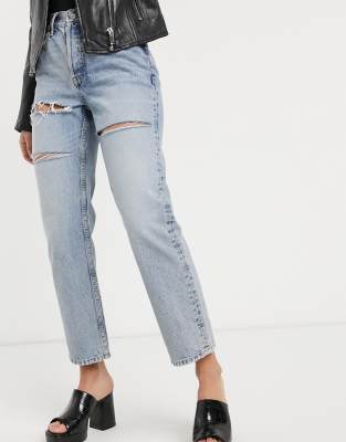 topshop dad jeans ripped